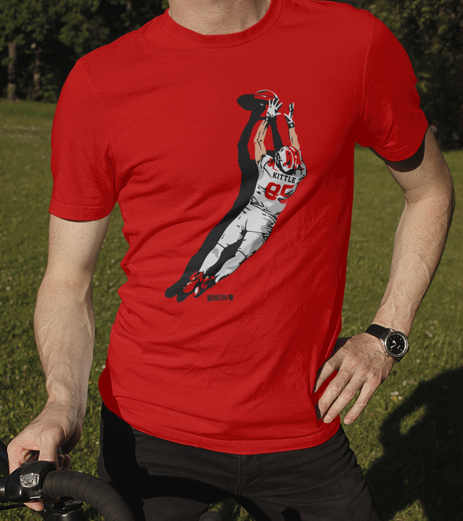 George Kittle 85 NFLPA The Grab Football Catch T-Shirt