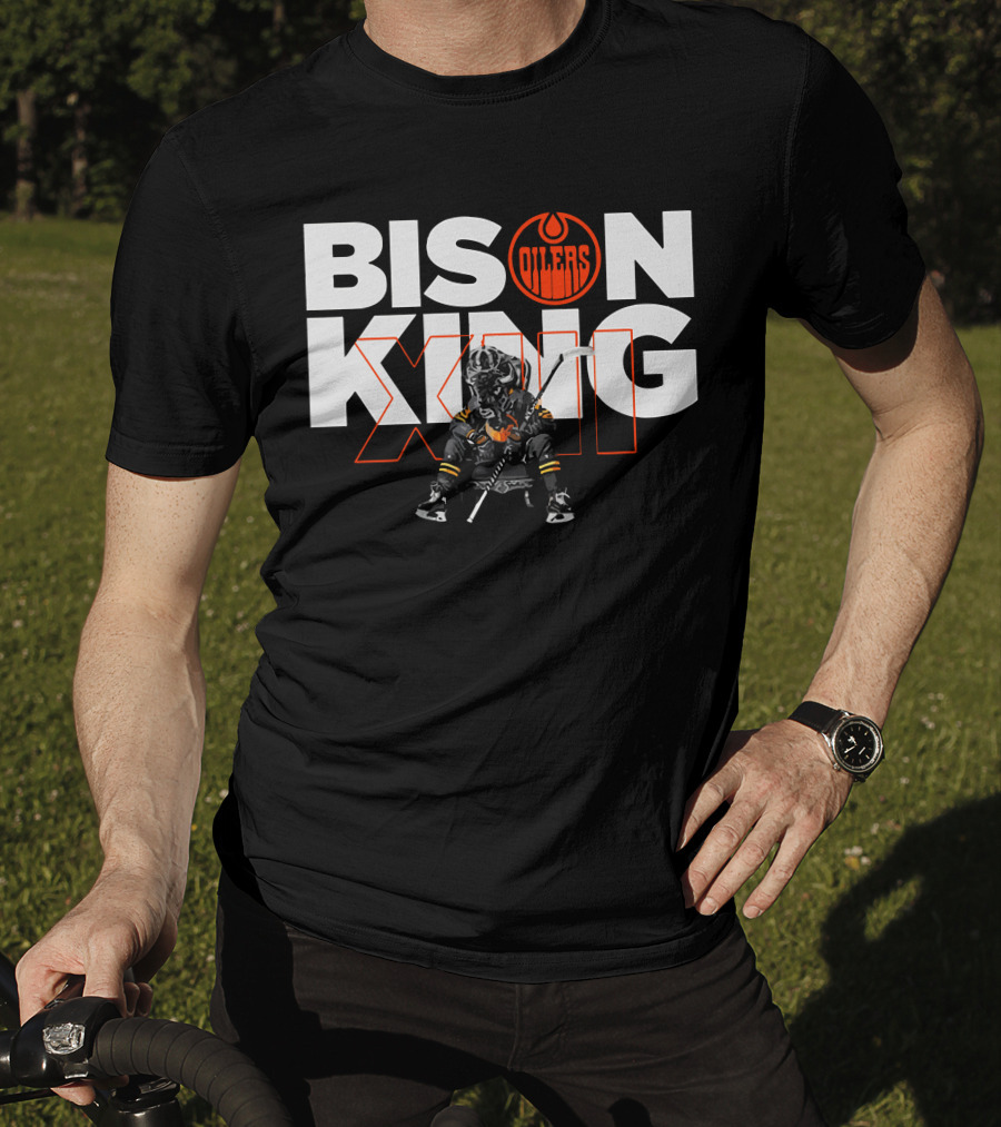 Oilers Bison King Hockey Player Edmonton T-Shirt