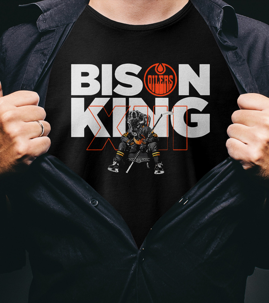 Oilers Bison King Hockey Player Edmonton T-Shirt