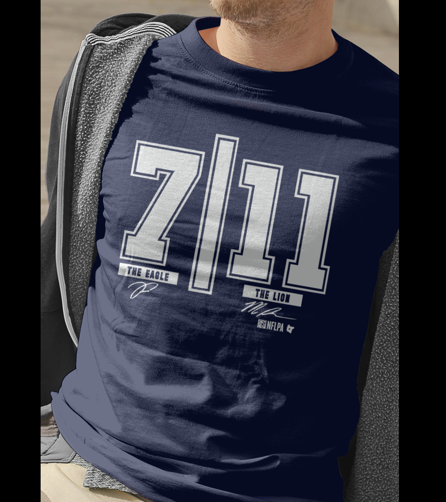 Trevon Diggs And Micah Parsons 7 11 The Eagle The Lion NFLPA T-Shirt