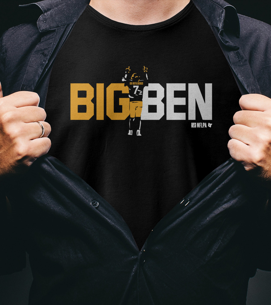 BIG BEN Ben Roethlisberger One Last Time NFLPA T-Shirt