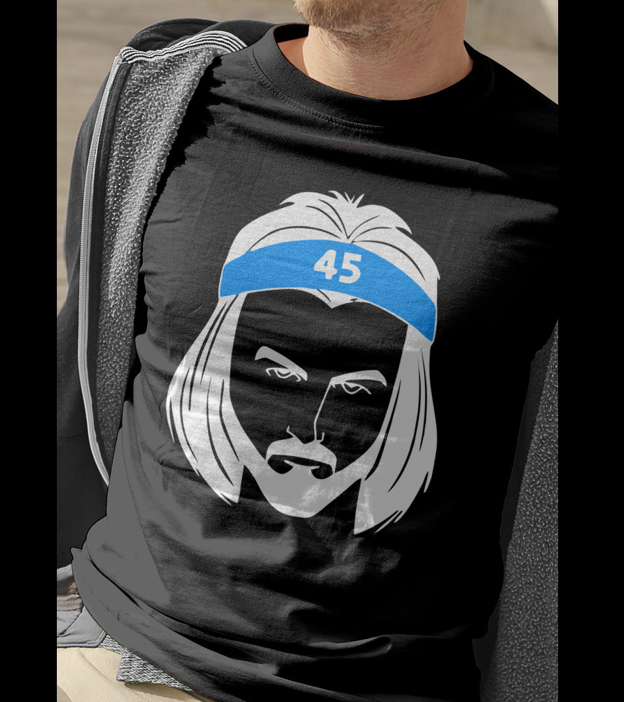 Brady Manek Tar Heel 45 Headband T-Shirt