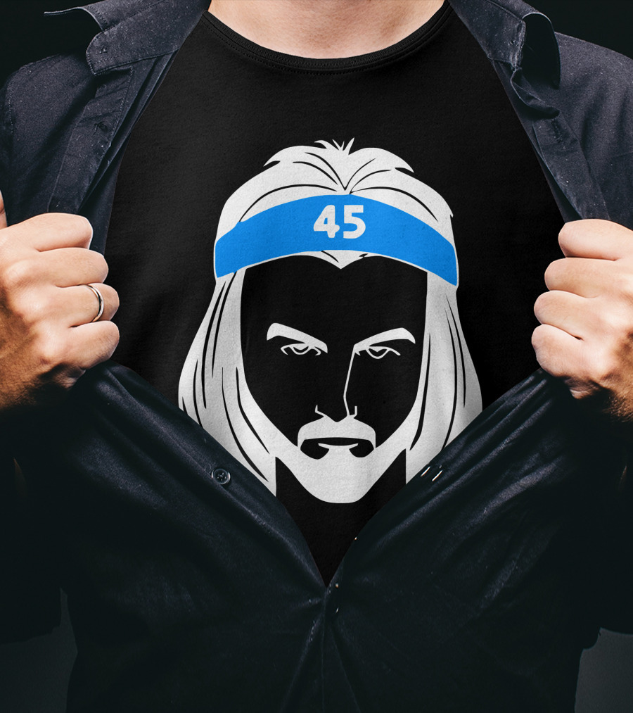 Brady Manek Tar Heel 45 Headband T-Shirt