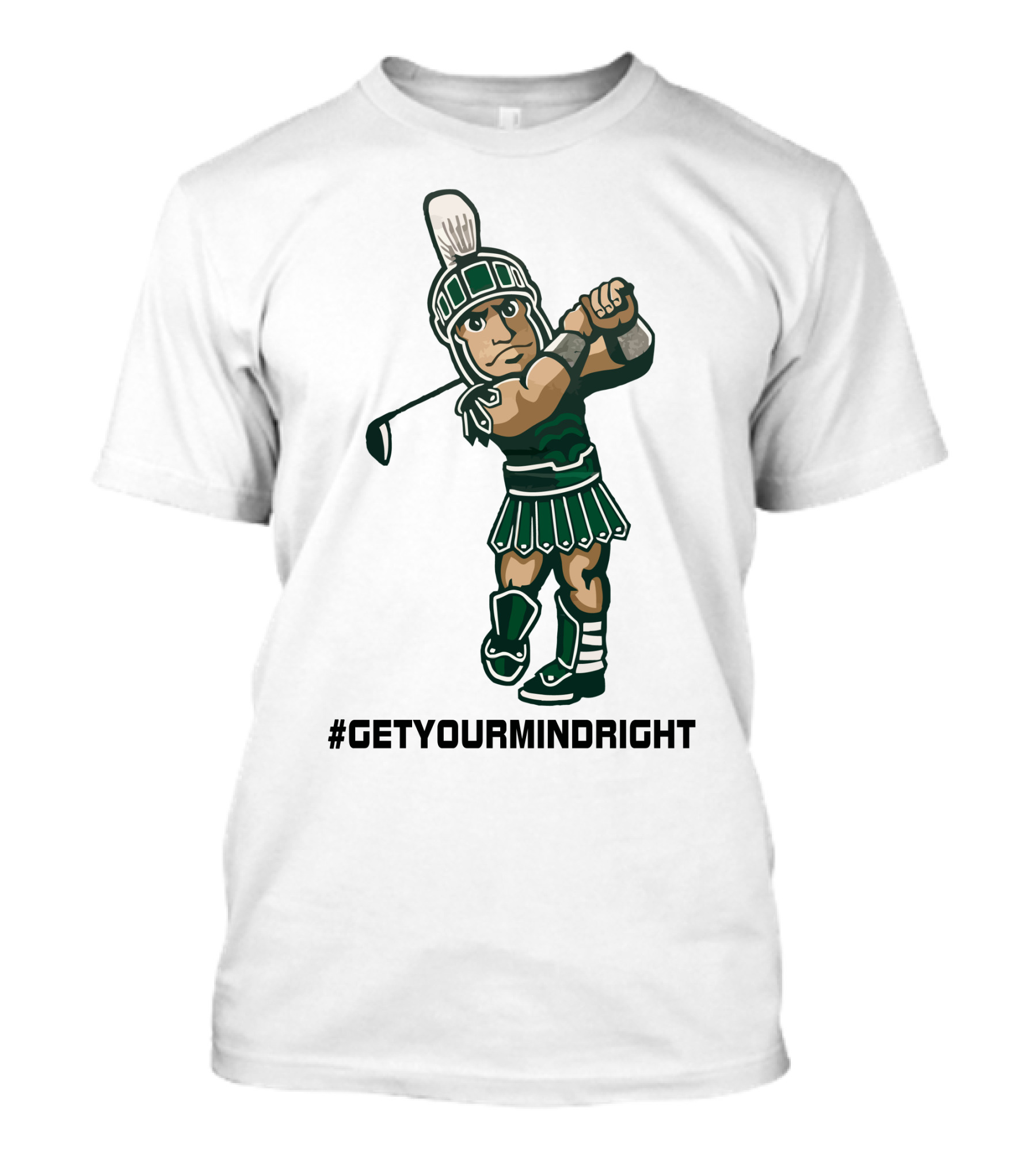 Spartan Womens Golf #GetYourMindRight Iconic Athlete Focus T-Shirt