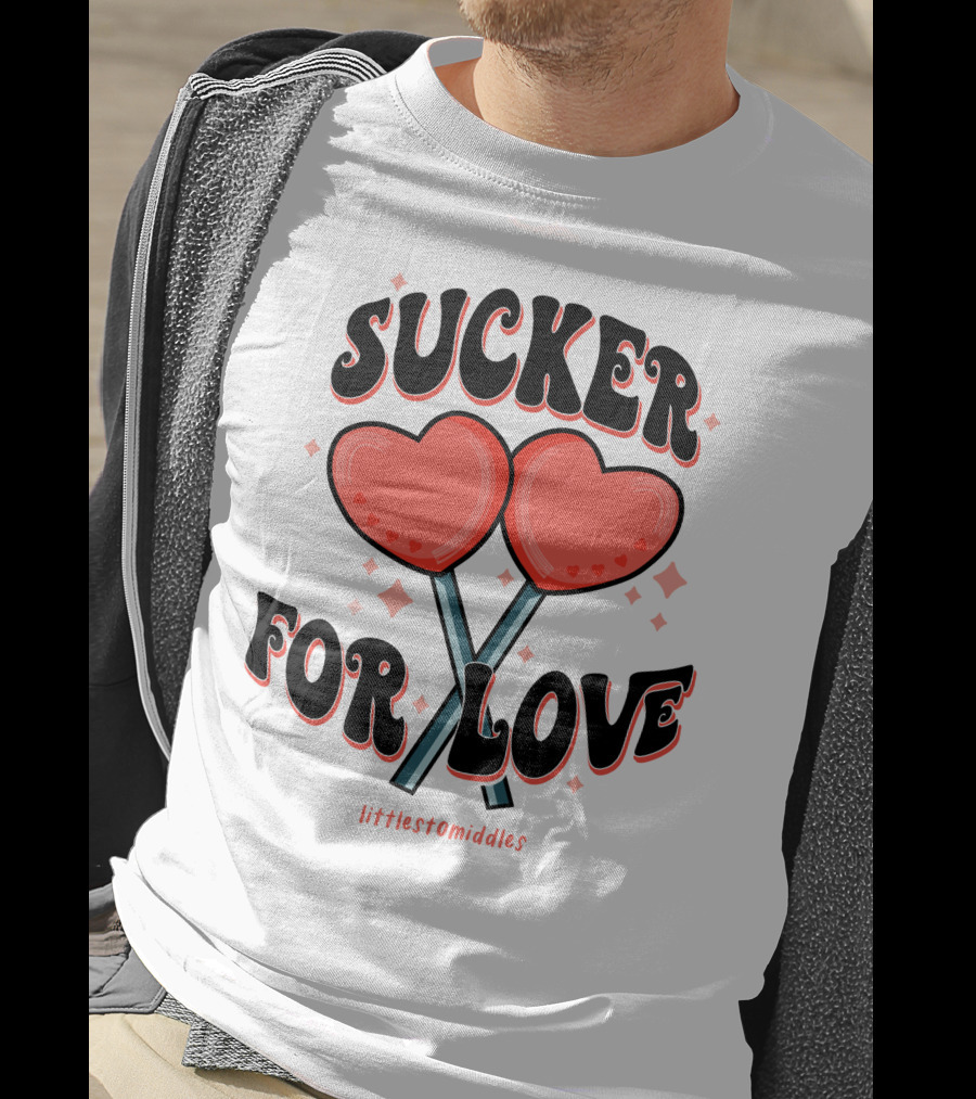 Sucker For Love Heart Lollipops Littlestomiddles T-Shirt
