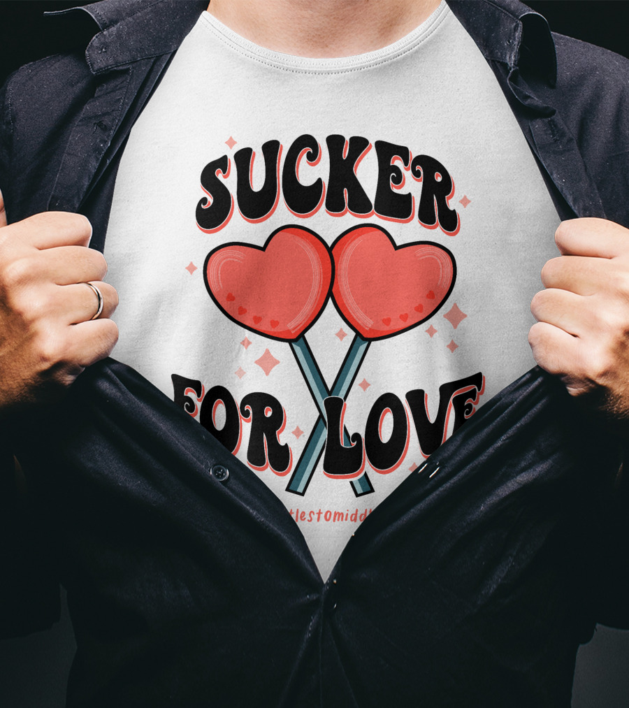 Sucker For Love Heart Lollipops Littlestomiddles T-Shirt