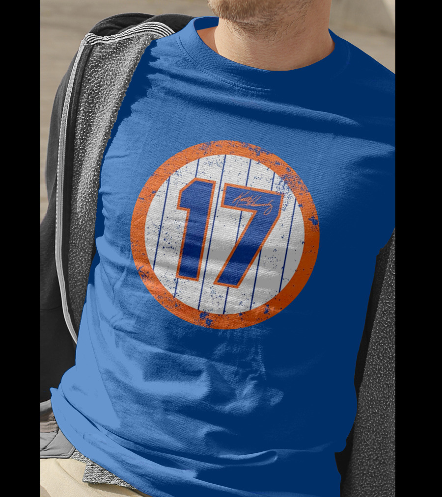Keith Hernandez 17 New York Mets Jersey Number Signature Classic T-Shirt