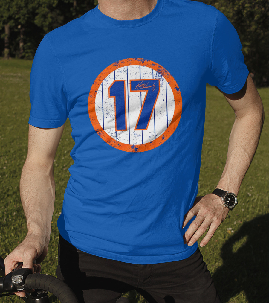 Keith Hernandez 17 New York Mets Jersey Number Signature Classic T-Shirt