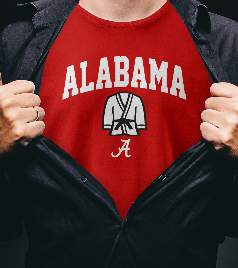 Alabama Kimono Logo With Football Script 'A' T-Shirt