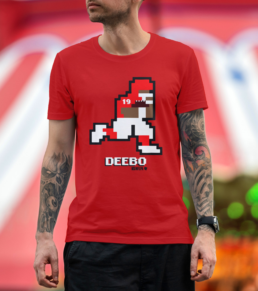 Deebo Samuel 8-Bit Retro NFLPA Number 19 Football T-Shirt