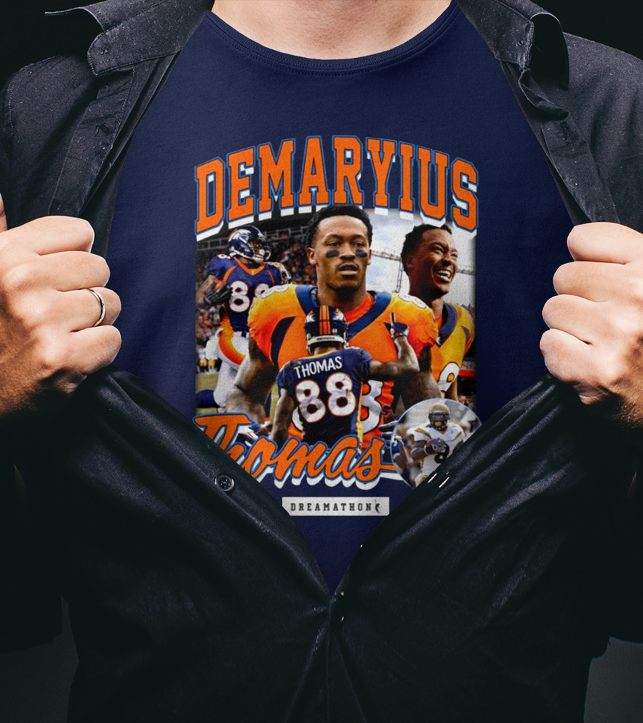 Von Miller Demaryius Thomas Dreamathon Denver Broncos Tribute 88 T-Shirt
