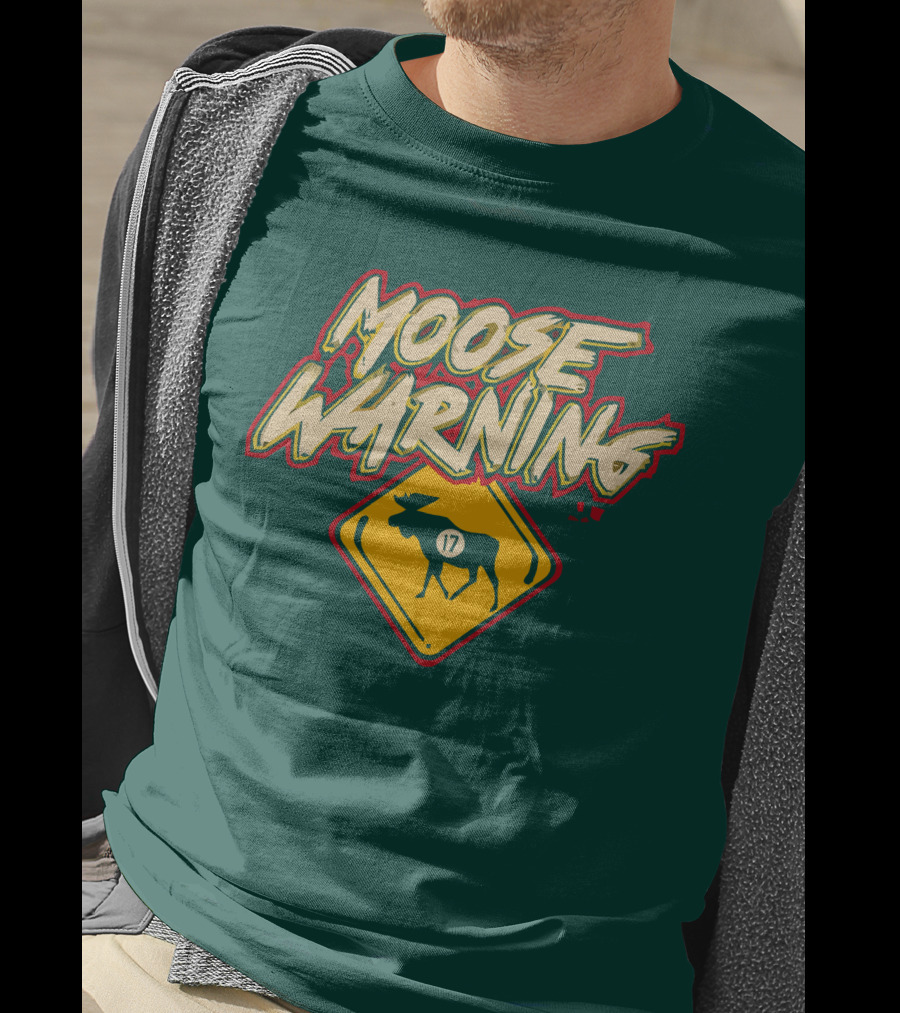 Moose Warning 17 Marcus Foligno T-Shirt