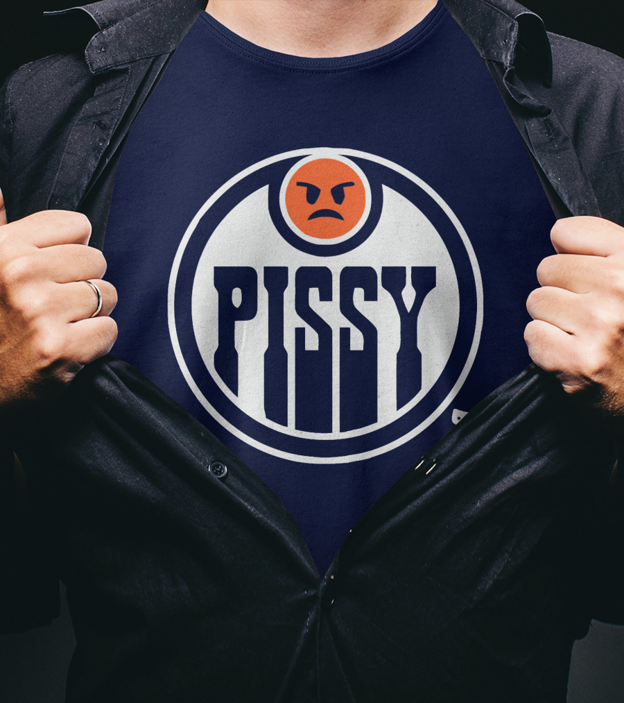 Pissy Emoticon Oilers T-Shirt