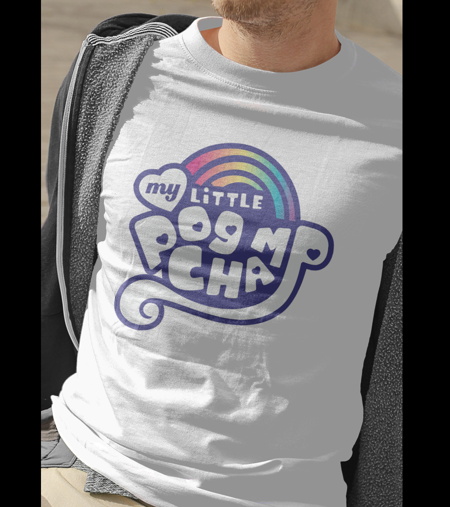 Rainbow My Little Pogchamp Hearts T-Shirt