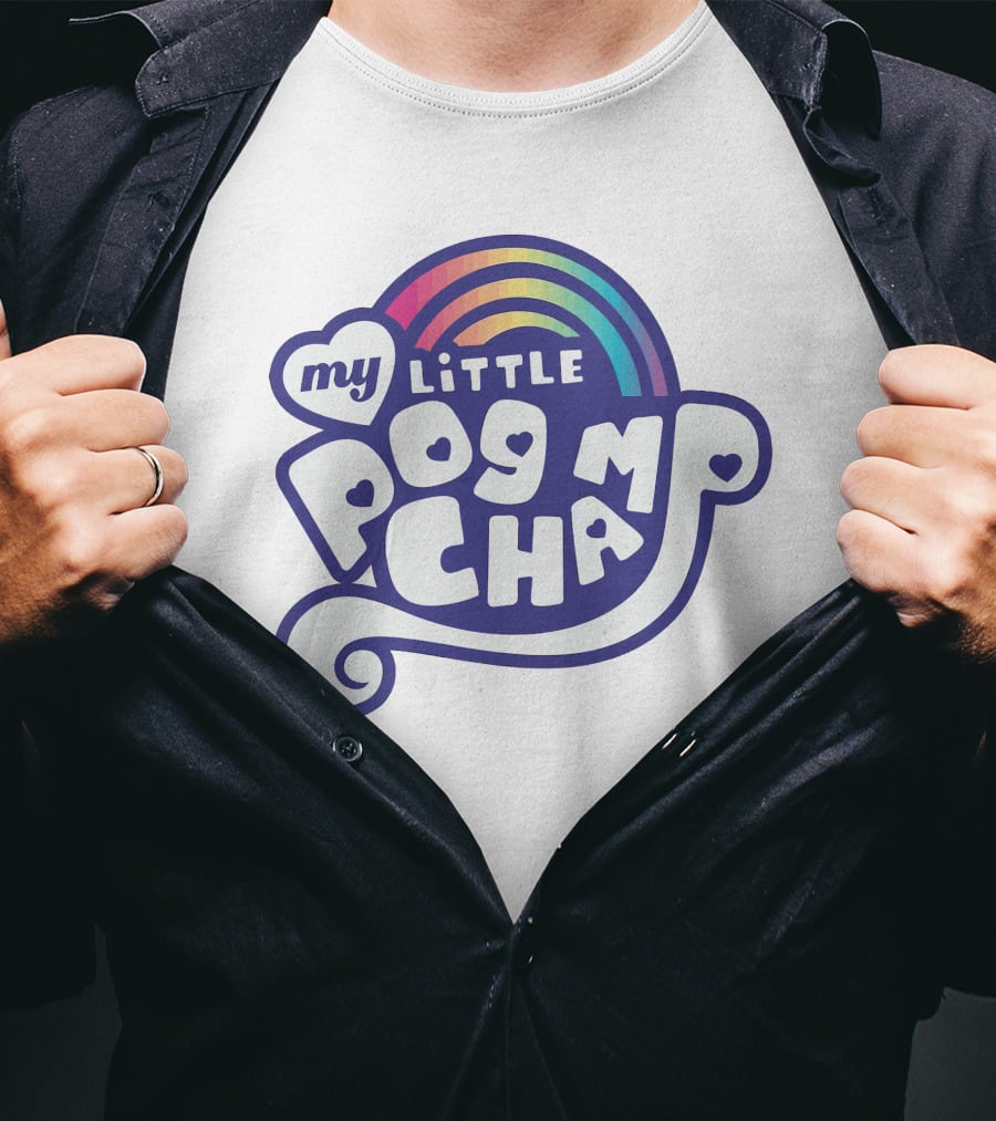 Rainbow My Little Pogchamp Hearts T-Shirt