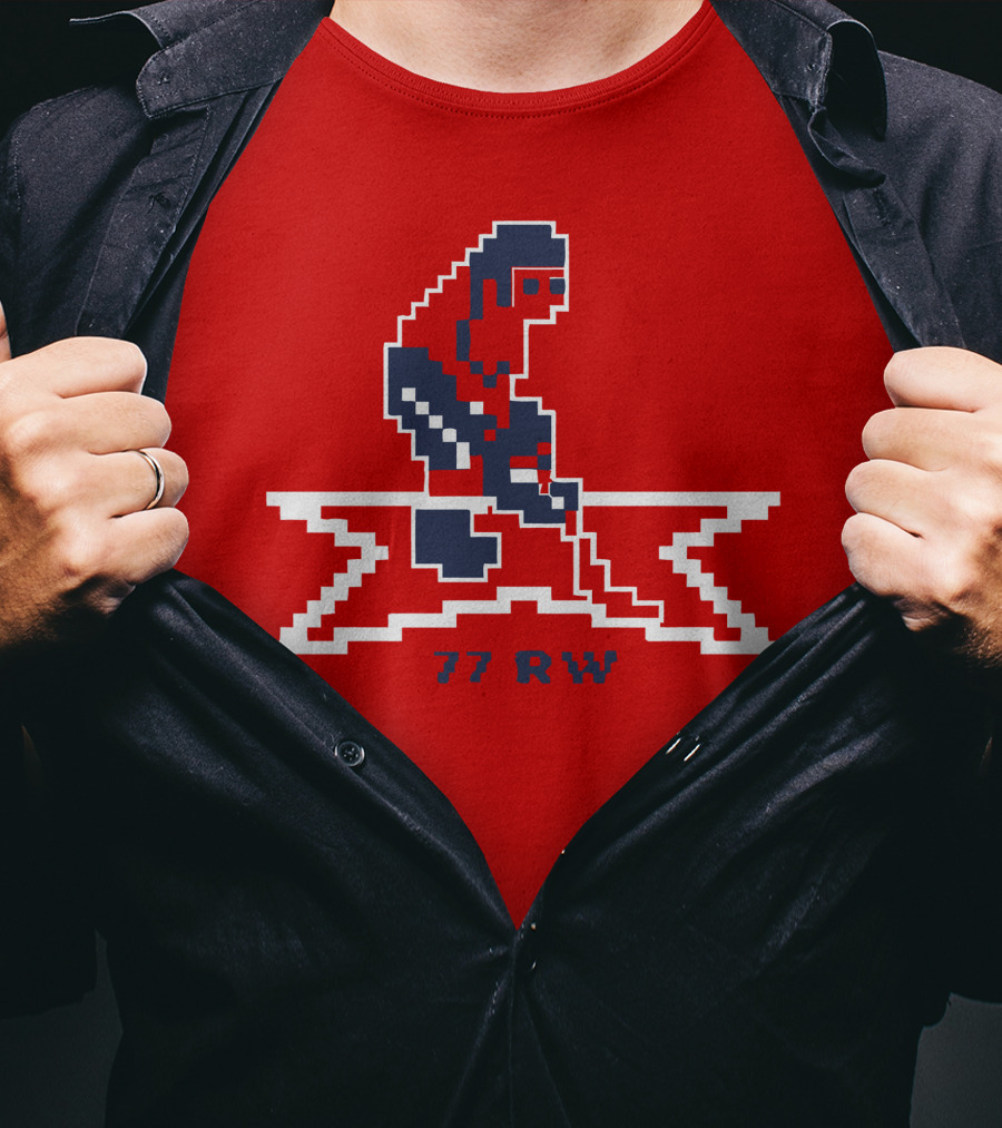 T.J. Oshie 77 RW Throwback Hockey Pixel T-Shirt