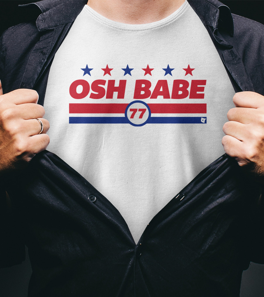 OSH BABE 77 Stars Stripes T.J. Oshie T-Shirt