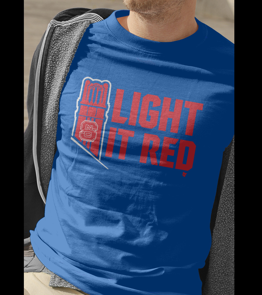 NC State Light It Red Bell Tower T-Shirt