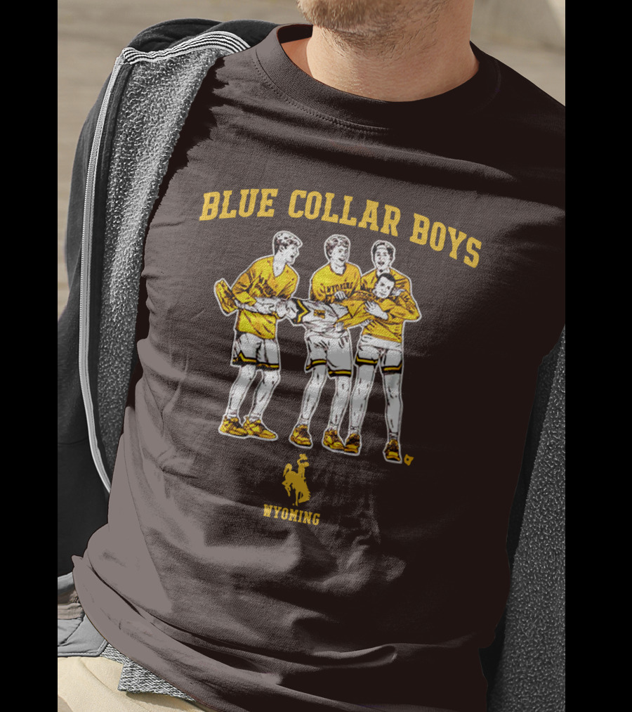 Blue Collar Boys Wyoming Basketball Team T-Shirt