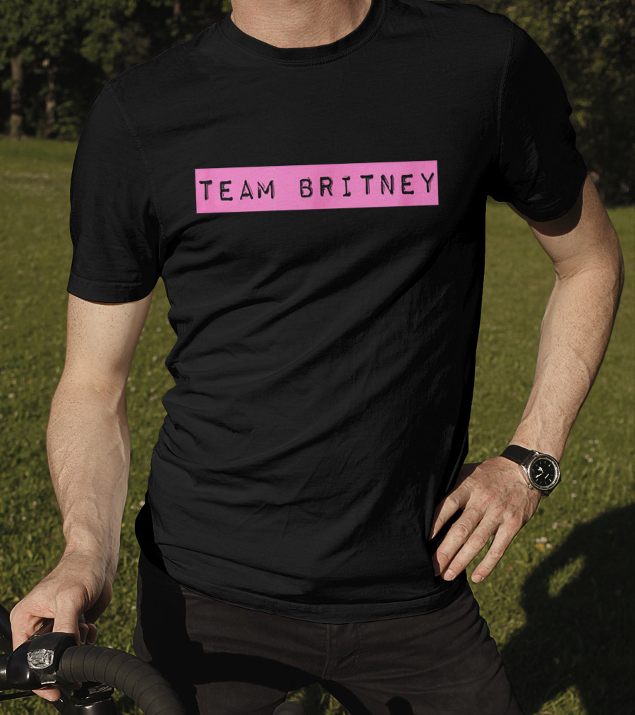Team Britney Pink Banner T-Shirt