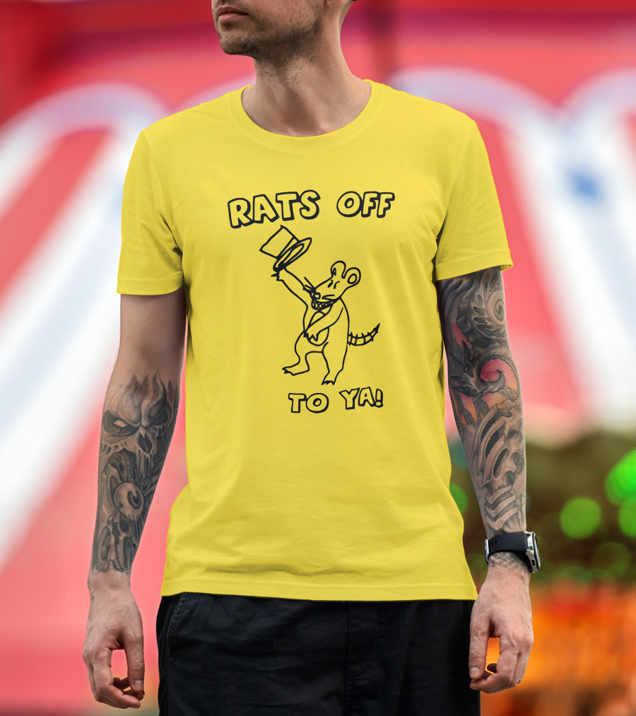 Rats Off To Ya Dancing Rat Top Hat T-Shirt