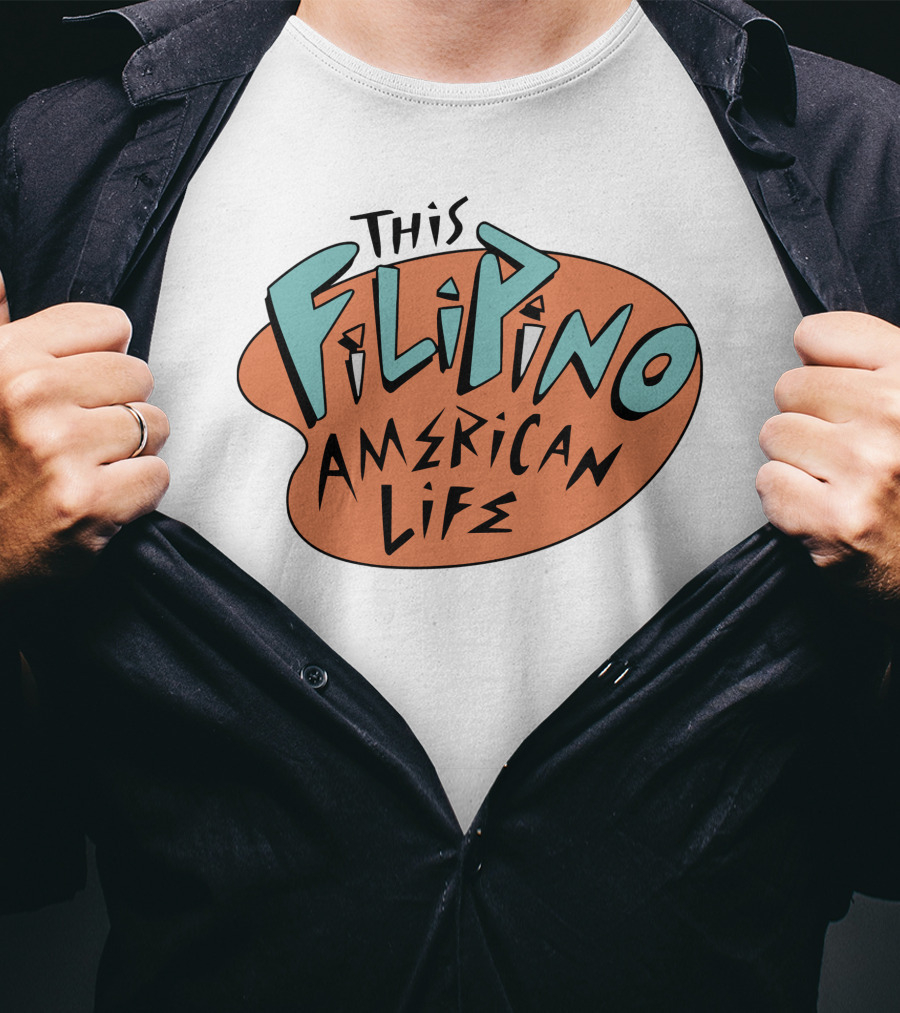 This Filipino American Life TFAL Retro Vibe Text T-Shirt