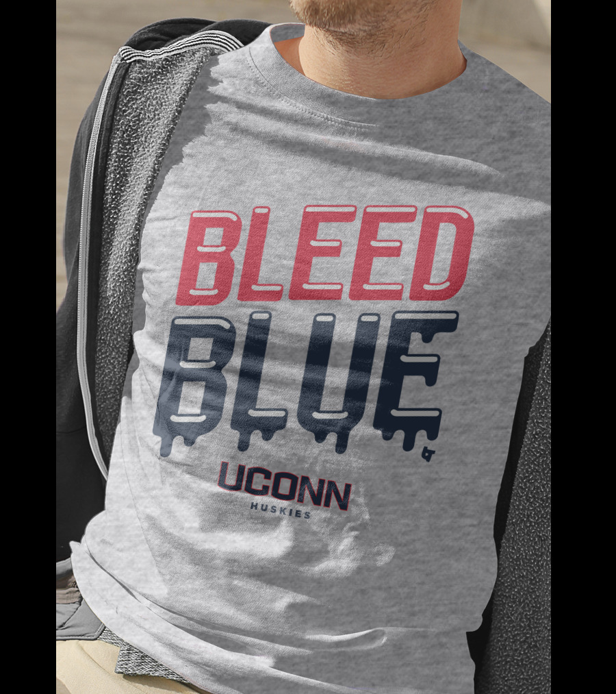 Bleed Blue Uconn Huskies T-Shirt