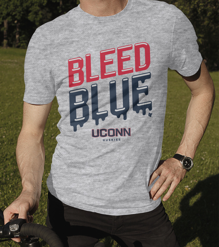 Bleed Blue Uconn Huskies T-Shirt
