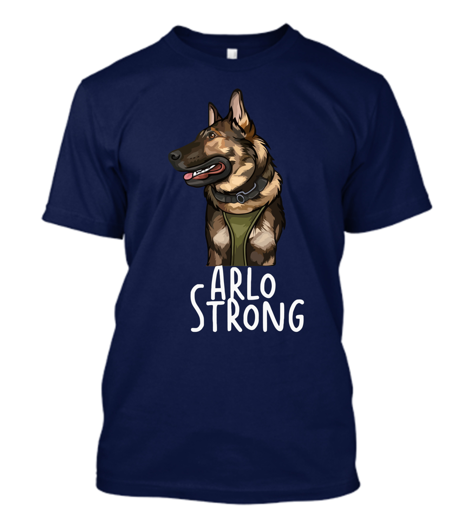 Arlo Strong German Shepherd Drawing T-Shirt