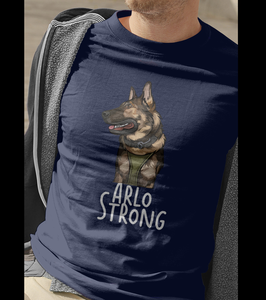 Arlo Strong German Shepherd Drawing T-Shirt