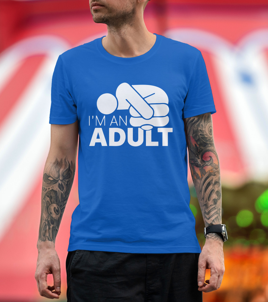 I'm an Adult Finger Circle Game Joke T-Shirt