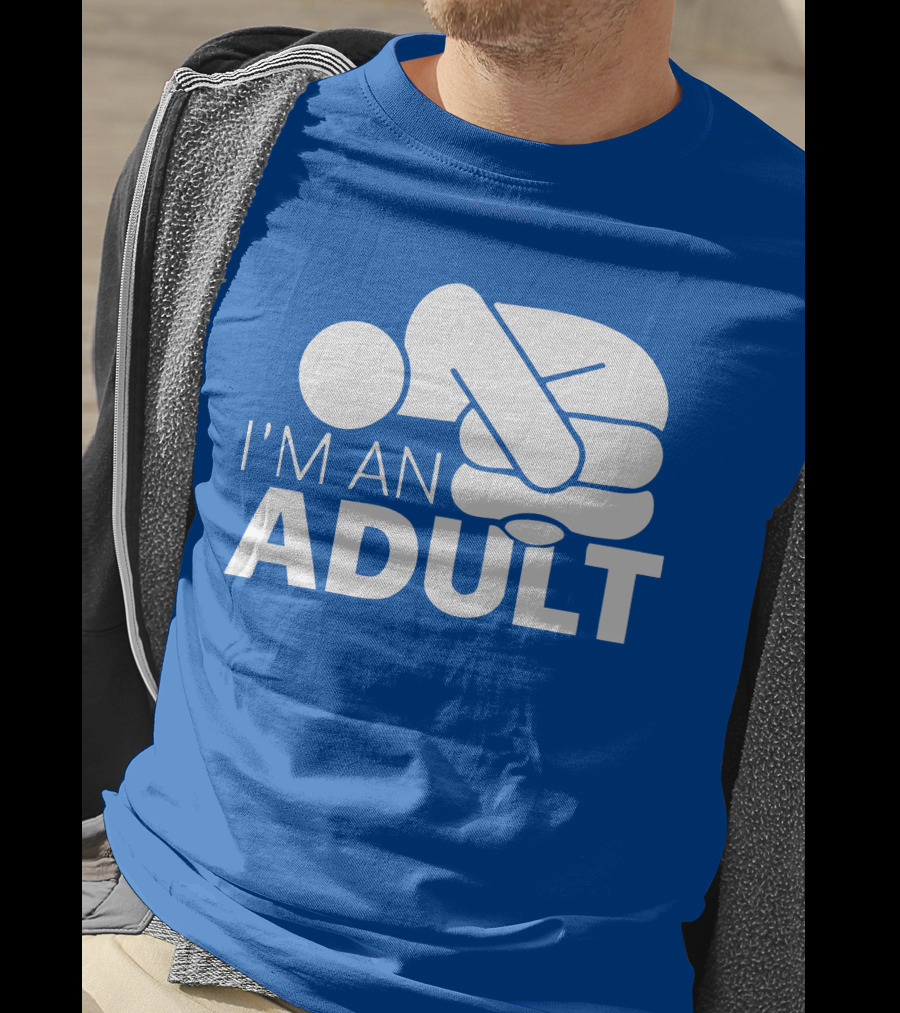 I'm An Adult Finger Circle Game Joke T-Shirt