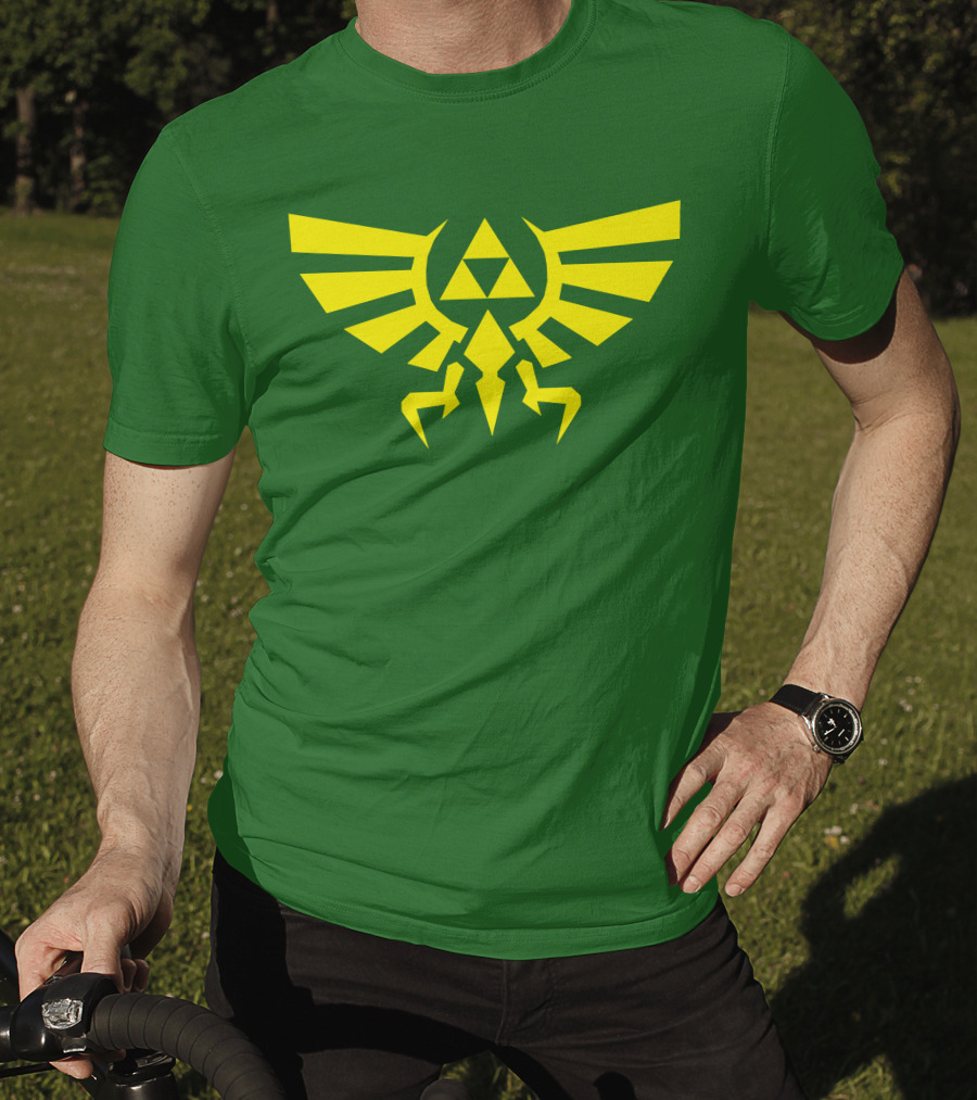 Triforce Hylian Crest And Cargo Shorts T-Shirt
