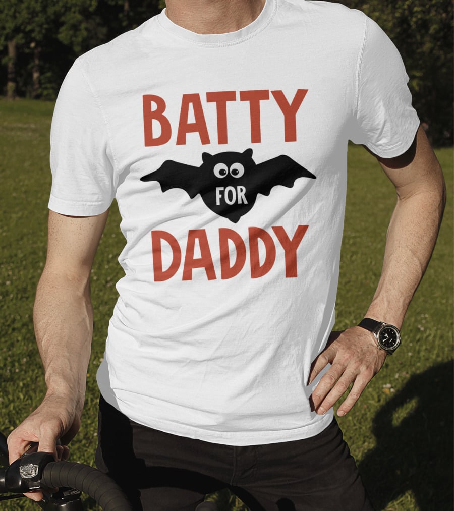 Batty For Daddy Halloween T-Shirt