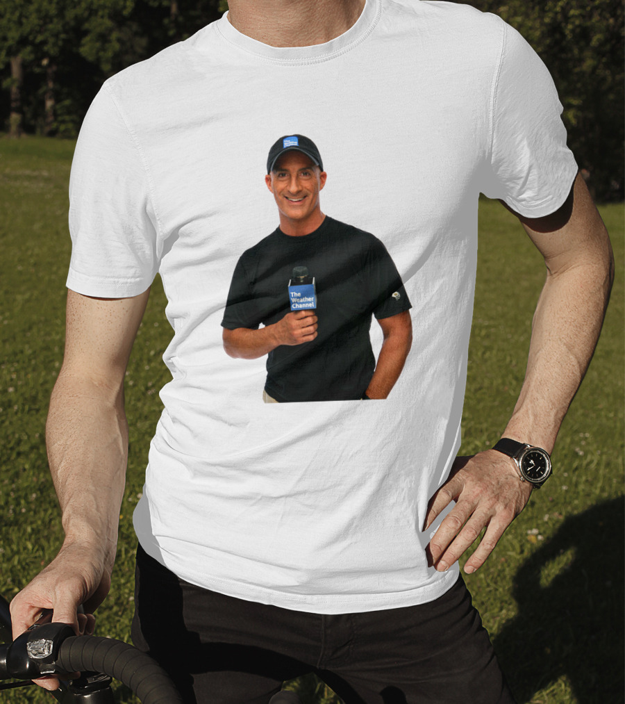 Jim Cantore The Weather Channel Mic And Cap T-Shirt