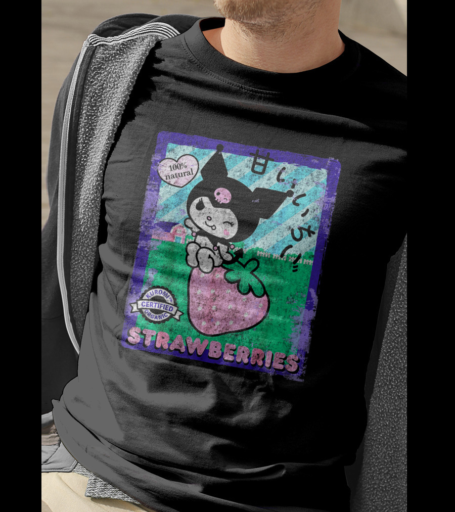 Kuromi Certified Organic 100% Natural Strawberries T-Shirt