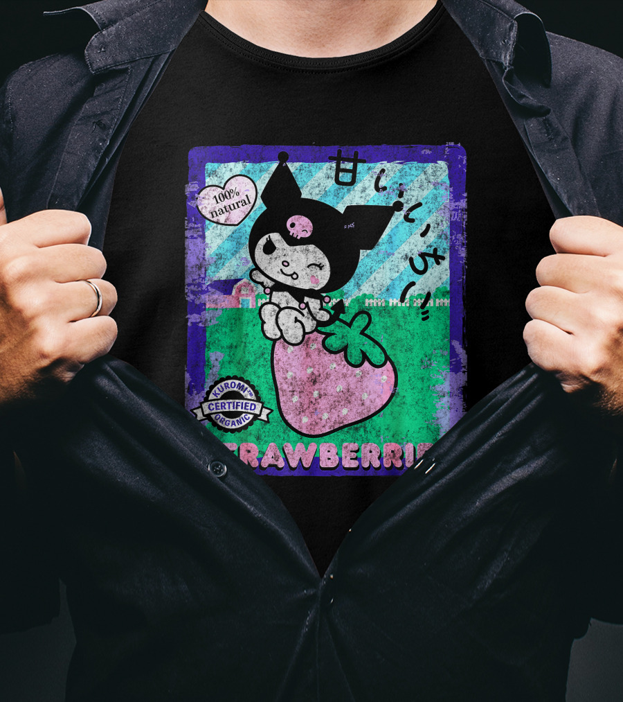 Kuromi Certified Organic 100% Natural Strawberries T-Shirt