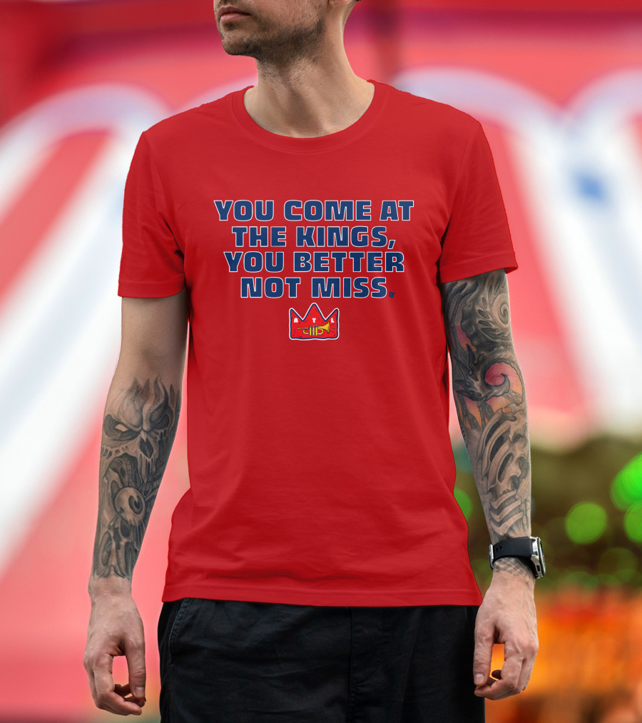 You Come at the Kings Crown Symbol Bold Warning T-Shirt