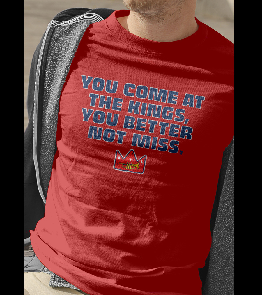 You Come At The Kings Crown Symbol Bold Warning T-Shirt