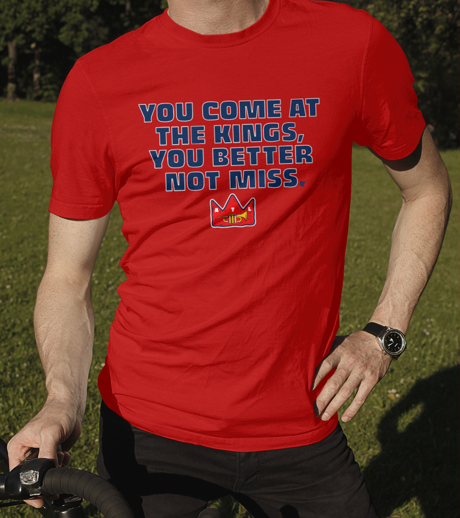 You Come At The Kings Crown Symbol Bold Warning T-Shirt