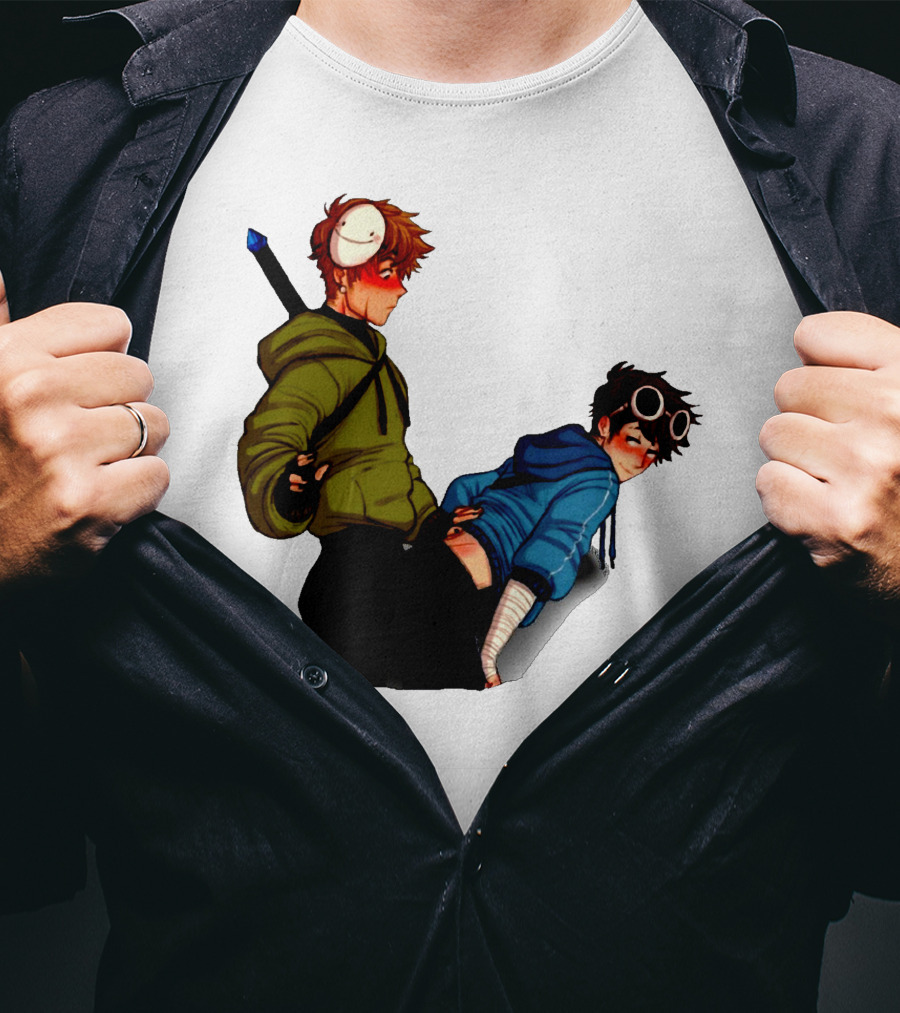 NSFW DNF Dream Team Blushing Character T-Shirt
