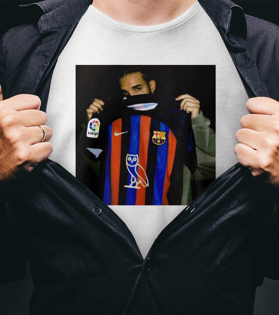 Drake Barcelona La Liga OVO FC Barcelona Jersey T-Shirt