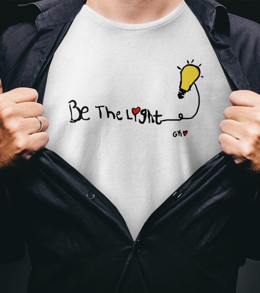 Be The Light Heart Lightbulb GH T-Shirt