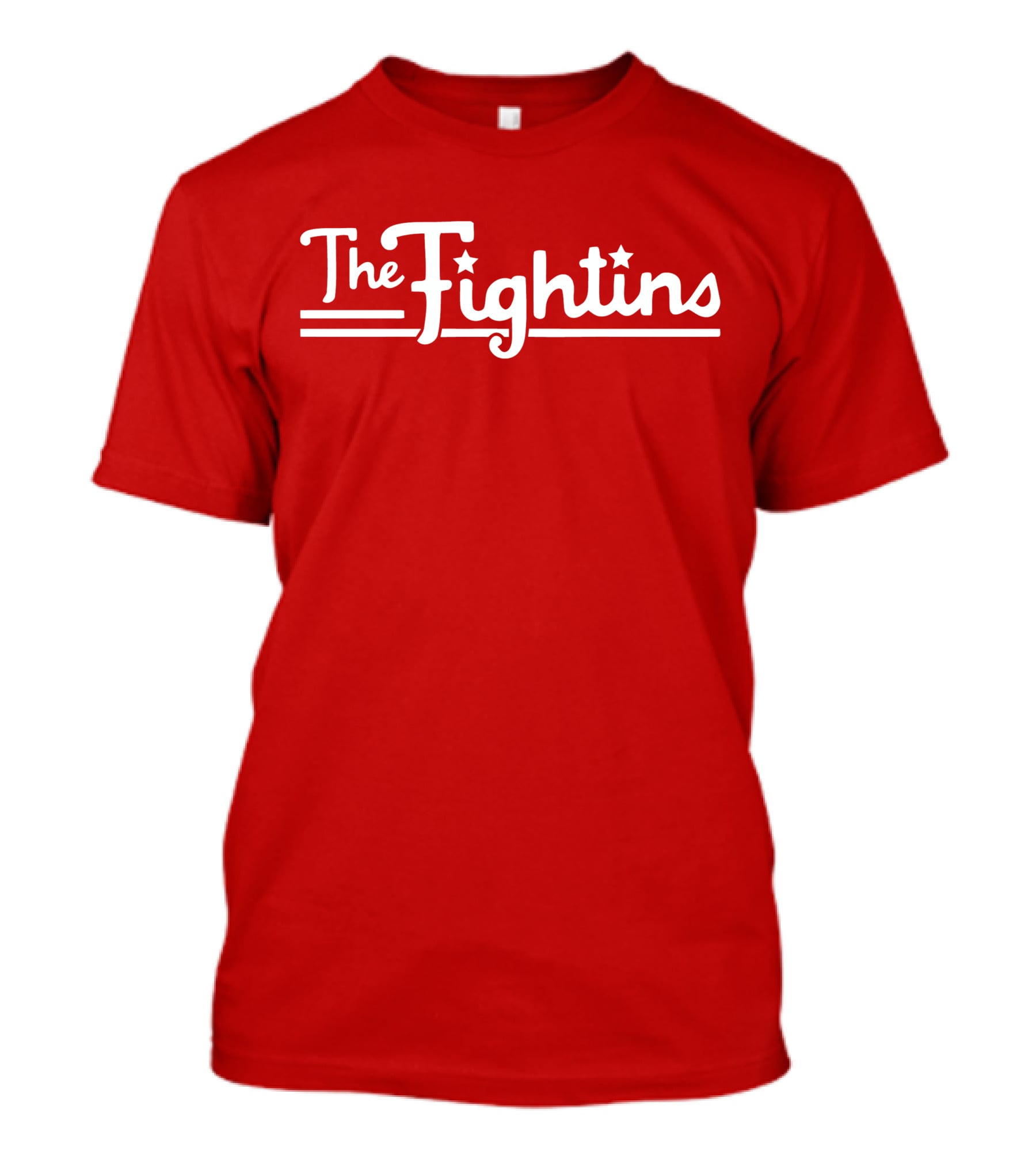 The Fightins Philadelphia Baseball Bold Script Stars Red T-Shirt