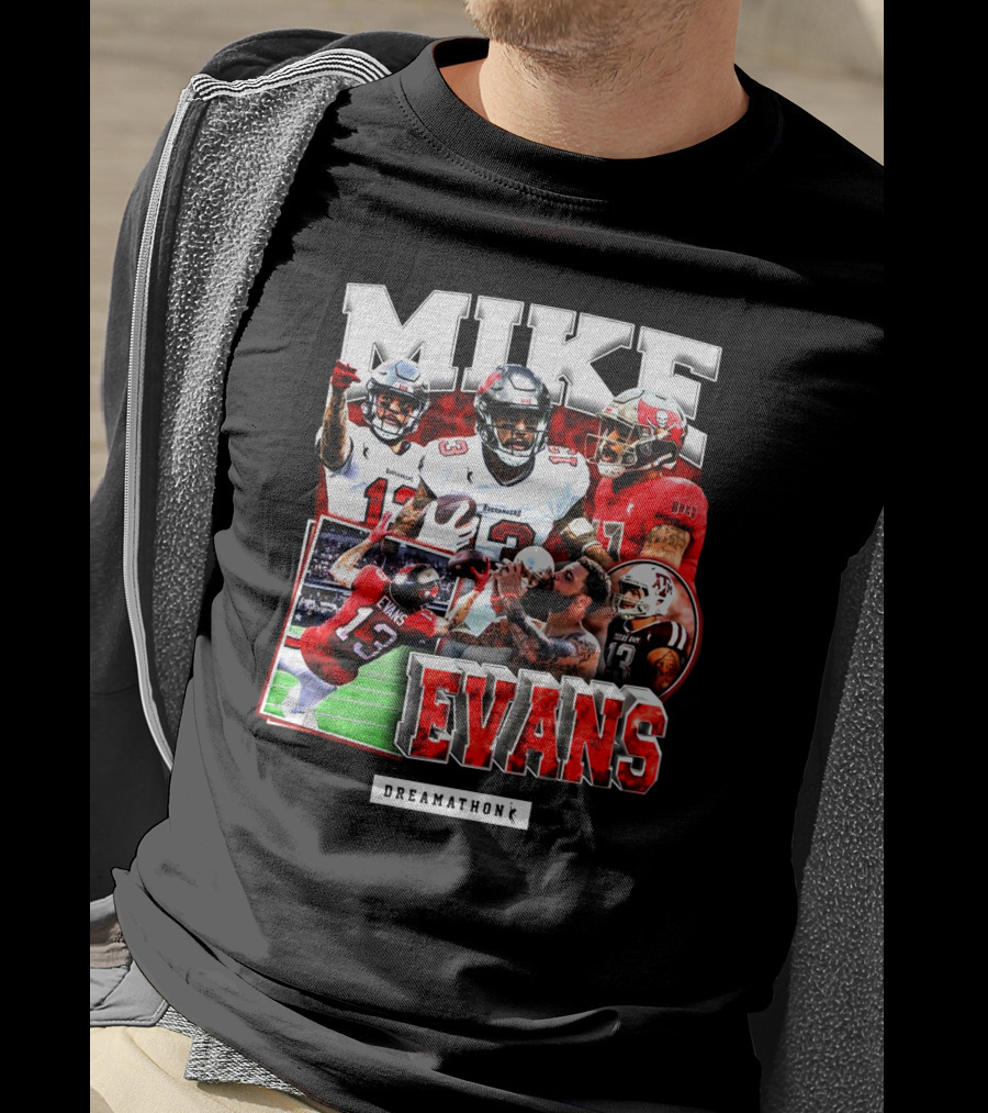 Mike Evans Dreamathon Football Photos Collage T-Shirt