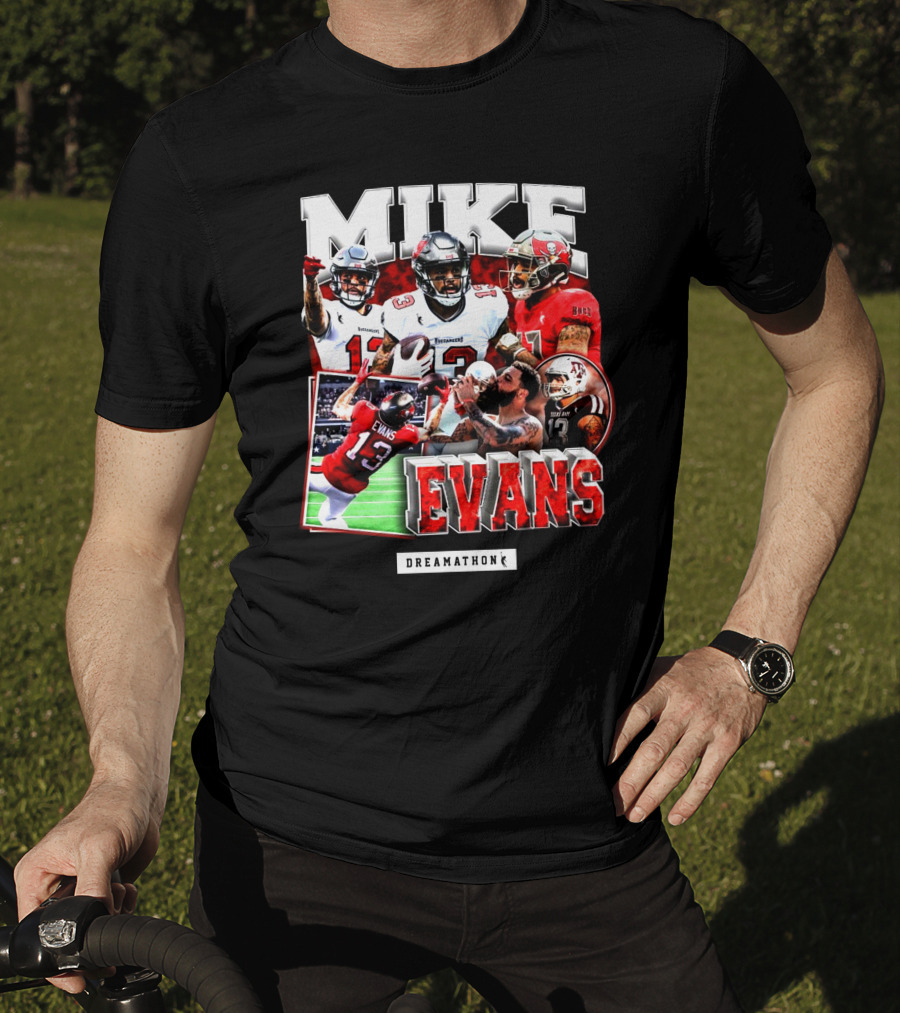 Mike Evans Dreamathon Football Photos Collage T-Shirt