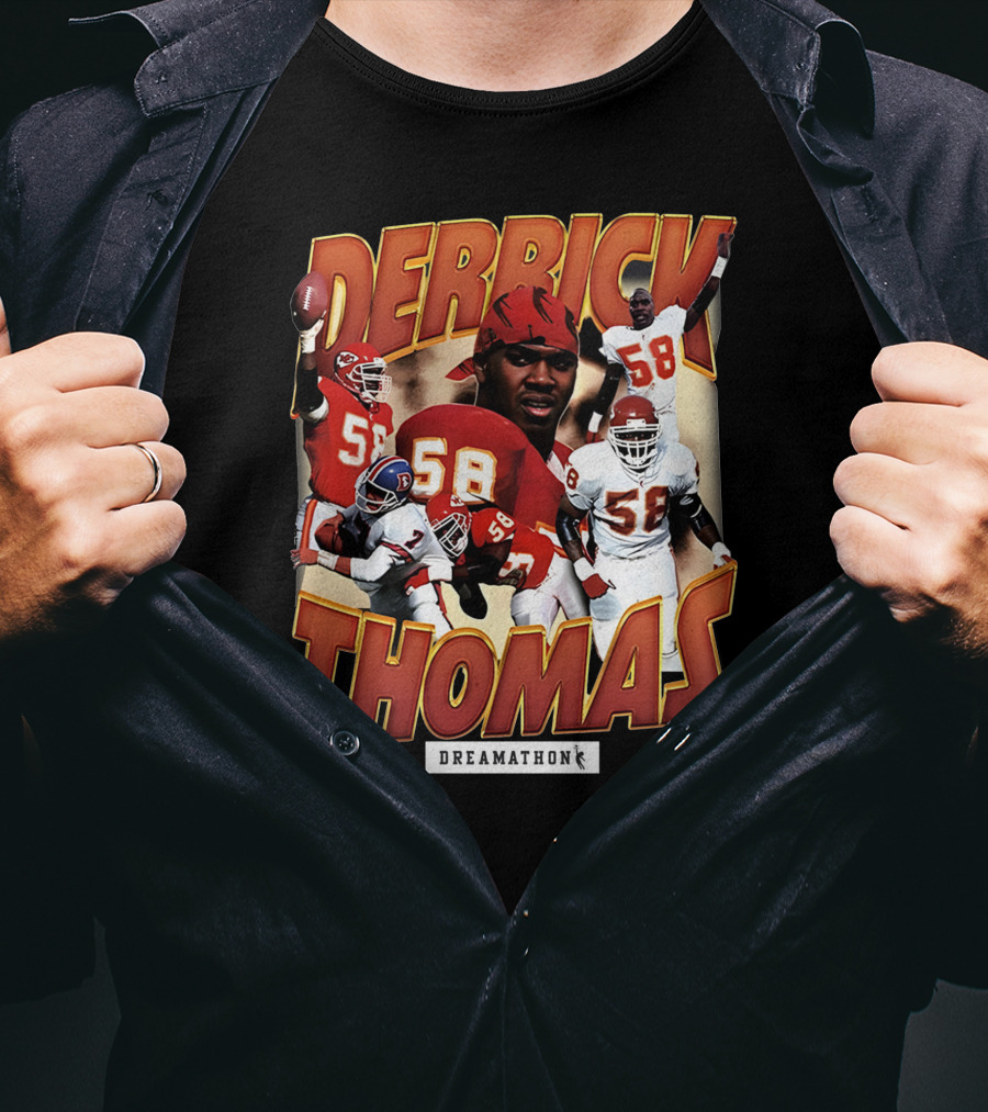 Derrick Thomas Dreamathon Football Legends 58 T-Shirt