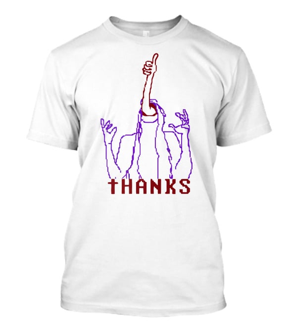 Thanks Faith All Endings And All Deaths Thumbs Up Outline T-Shirt