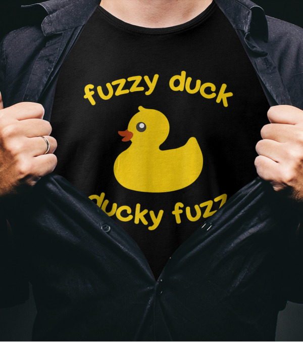 Fuzzy Duck Ducky Fuzz Rubber Duck Toy T-Shirt