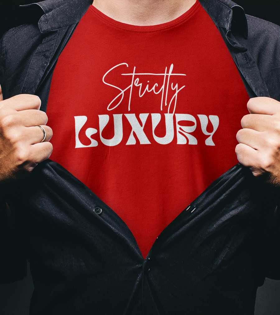Strictly Luxury Red Cropped T-Shirt